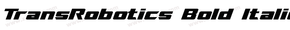 TransRobotics Bold Italic字体转换